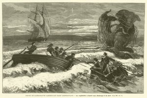 Val van de Aeronaut Zambeccari in de Adriatische Zee door French School