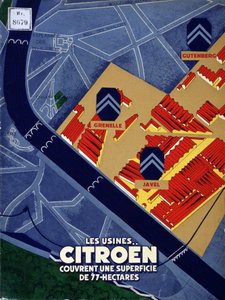 Citroën fabrieken beslaan een oppervlakte van 77 hectare