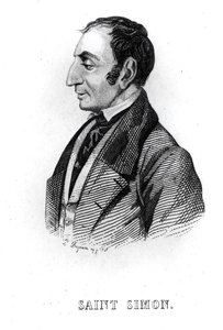 Claude Henri de Rouvroy (1760-1825) Graaf van Saint-Simon, 18e-19e eeuw door French School
