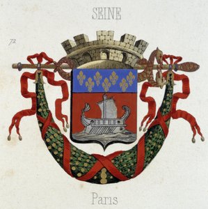 Wapen van de Stad Parijs - in "Armorial National de France", door H. Traversier, Parijs