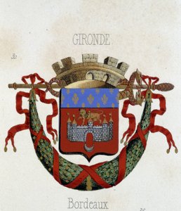 Wapen van de stad Bordeaux - in "Armorial National de France", door H. Traversier, Parijs