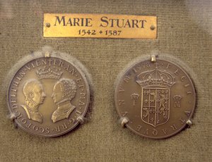 Munt geslagen na het huwelijk van Mary Queen of Scots (1542-87) en Frans II (1544-60) 1588