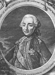 Graaf de Guichen (gravure) door French School