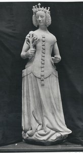 Kopie van een standbeeld van Isabella van Beieren (1371-1435)
