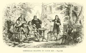 Corneille leest voor aan Lodewijk XIV