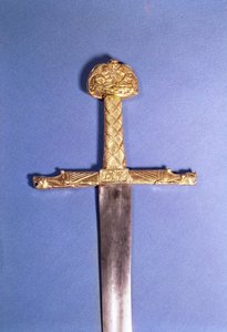 Kroningszwaard van de koningen van Frankrijk, behorend tot Karel de Grote (742-814), bekend als 