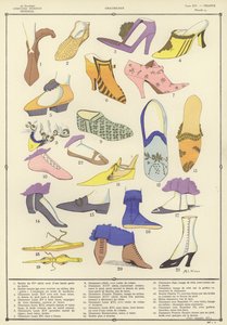 Costume Feminin Mondial (kleurenlitho)