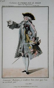 Kostuum voor Firmin in de rol van Felix in La Tapisserie, plaat 108 uit 