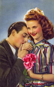 Koppel met rozen, ca. 1930