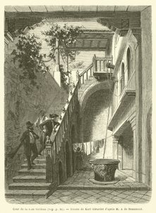 Binnenplaats van het huis Goldoni