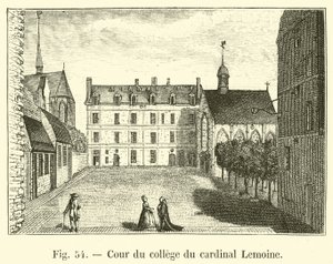 Binnenplaats van het college van kardinaal Lemoine