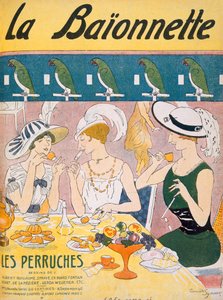 Omslagillustratie van La Baionnette magazine, 1914-18