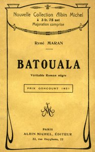 Omslag van het boek "Batouala, echte negerroman" door René Maran door French School
