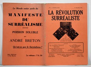 Omslag van het eerste nummer van het tijdschrift La Revolution Surrealiste, 1 december 1924