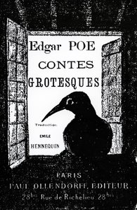 Omslag van Contes Grotesques door Edgar Allan Poe, gepubliceerd in 1882 door French School