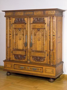 Kast met zeven kolommen, ca. 1665