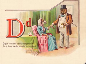 D: Deen, trouwe vriend, medelevende dokter, die de lieve hondachtige stijl verwelkomt door te juichen