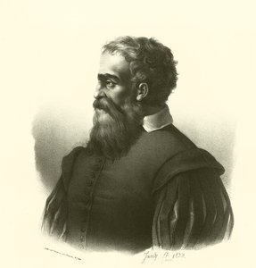 Daniele da Volterra, portret (gravure) door French School