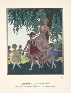 Dansons la Capucine, uit een collectie modeplaten door French School