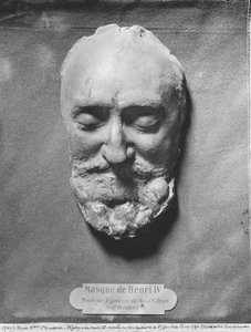 Doodsmaske van Hendrik IV van Frankrijk, 1793 door French School