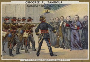 De dood van Monseigneur Darboy, aartsbisschop van Parijs, 1871 door French School