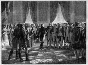December 1813 - Gewelddadige toespraak van Napoleon tot de wetgevende macht