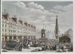 Verklaring van de Grondwet, Place des Innocents, Parijs, september 1791