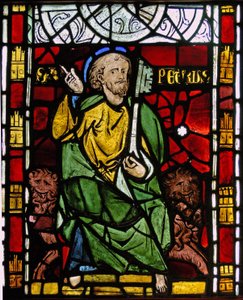 St. Petrus: grisaille uit de Chapelle du Chateau, Rouen?