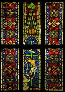 De Kruisiging, oorspronkelijk uit de kerk van de Franciscaanse broeders in Colmar? door French School