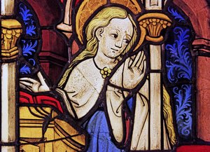 De Maagd Maria bij de Annunciatie, oorspronkelijk uit de Boven-Rijn