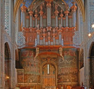 Afbeelding van het orgel met het Laatste Oordeel