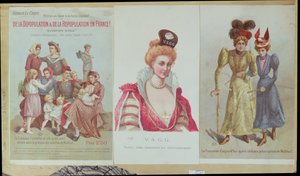 Ontvolking en herbevolking in Frankrijk, boekje door Arthur Le Creps tegen Malthusianisme, 1895 door French School