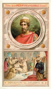 Aftreden van Childerik III, 752 door French School