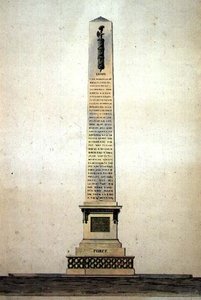 Ontwerp voor een neoklassiek monument voor 
