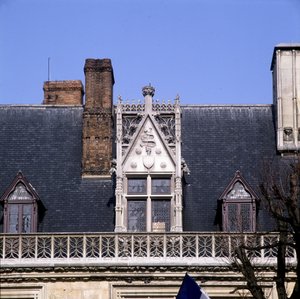 Detail. Cluny Museum in Parijs door French School