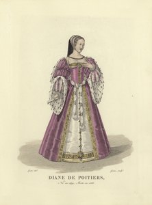 Diane de Poitiers, favoriet van koning Hendrik II van Frankrijk