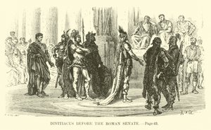Divitiacus voor de Romeinse Senaat