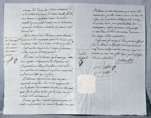 Echtscheidingsverklaring van keizer Napoleon Bonaparte en keizerin Josephine, 9 januari 1810