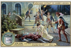 Don Juan: Act I, Scene IV, de dood van de vader van Donn