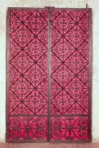 Deur van het koor van de kathedraal van Rouen door French School