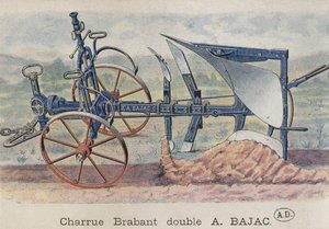 Dubbele ploeg Brabant uitgevonden door Antoine Bajac, ca.1900 door French School