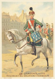 Draken, Regiment du Dauphin, Drambour in 1772 door French School