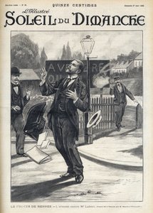 Dreyfus-affaire - Moordpoging op Maitre Labori tijdens het proces in Rennes - Aanval op Mr. Fernand Labori (1860-1917), een verdediger van Alfred Dreyfus (1859-1935), getroffen door een kogel in de rug in Rennes door French School