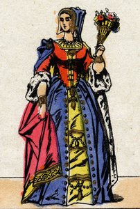 Dynastie van de Valois: Portret van Maria van Engeland (Mary Tudor). door French School