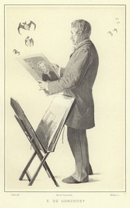 Edmond de Goncourt, Franse schrijver en criticus door French School