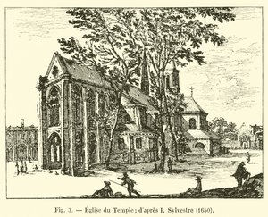 Eglise du Temple; naar I Sylvestre, 1650 door French School