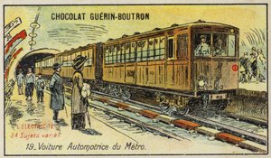 Elektrische metrotrein door French School