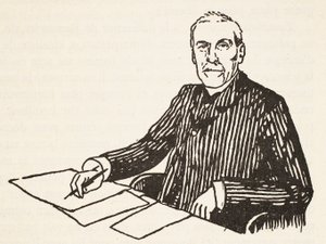 Emile Boutroux, illustratie uit Histoire de la Nation Francaise, Sciences, Volumes I & II, door Gabriel Hanotaux, 1924 door French School
