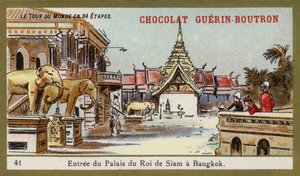 Ingang van het paleis van de koning van Siam in Bangkok