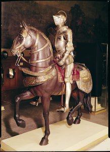 Ruiterharnas van Frans I (1494-1547) (ijzer) door French School